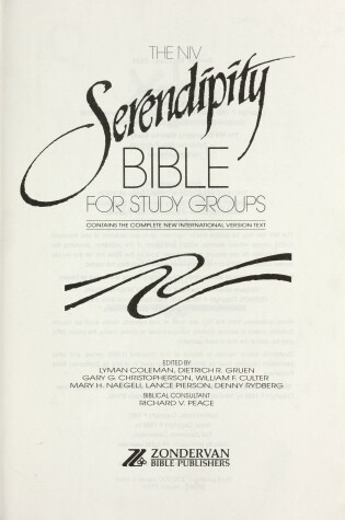Cover of The Niv Serendipity Bible for Study Groups