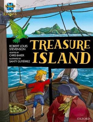 Book cover for Project X Origins Graphic Texts: Dark Red Book Band, Oxford Level 17: Treasure Island