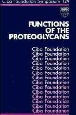 Cover of Functions of the Proteoglycans