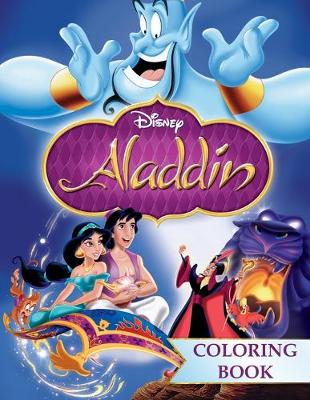 Book cover for Aladdin Coloring Book