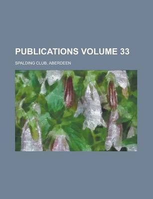 Book cover for Publications Volume 33