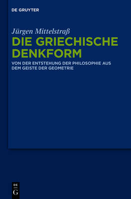 Book cover for Die Griechische Denkform