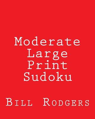 Book cover for Moderate Large Print Sudoku