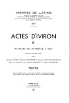 Book cover for Actes d'Iviron. II