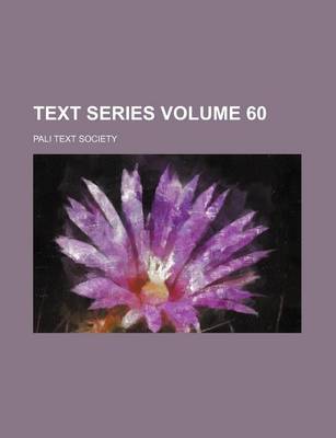 Book cover for Text Series Volume 60