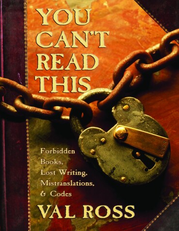 Book cover for You Can't Read This