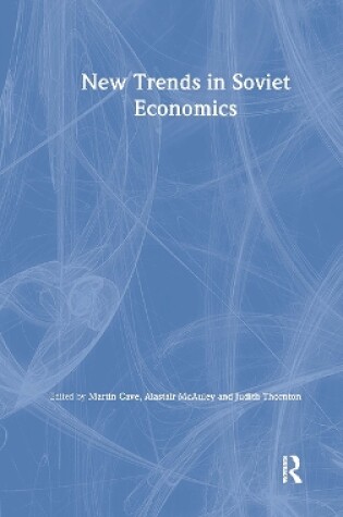 Cover of New Trends in Soviet Economics