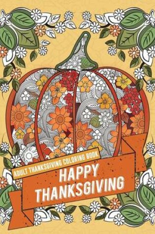 Cover of Adult Thanksgiving Coloring Book
