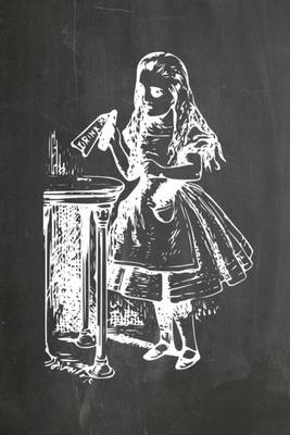 Cover of Alice in Wonderland Chalkboard Journal - Drink Me!