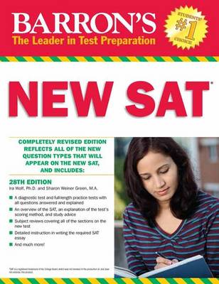 Book cover for Barron's New SAT, 28th Edition