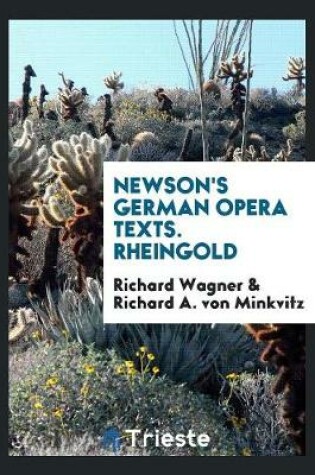 Cover of Newson's German Opera Texts. Rheingold