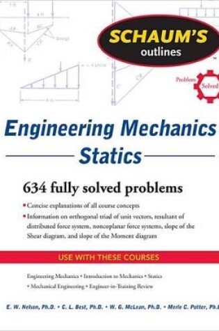 Cover of Schaum's Outline of Engineering Mechanics: Statics