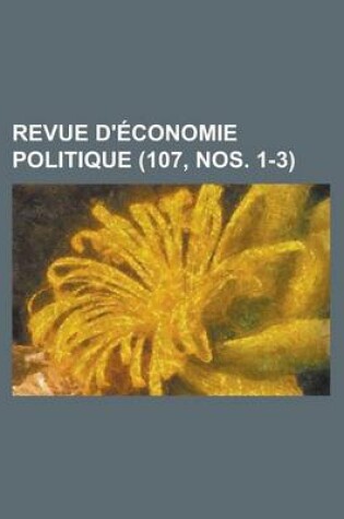 Cover of Revue D'Economie Politique (107, Nos. 1-3)