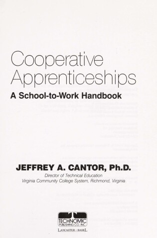 Cover of Cooperative Apprenticeships