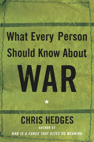 Cover of What Every Person Should Know about War
