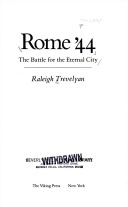 Book cover for Rome '44, the Battle for the Eternal City