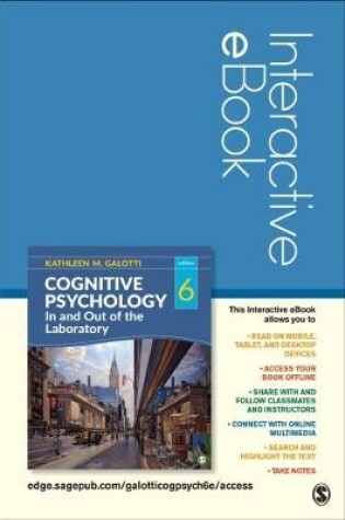 Cover of Cognitive Psychology in and Out of the Laboratory Interactive eBook