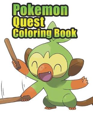 Book cover for pokemon quest coloring book