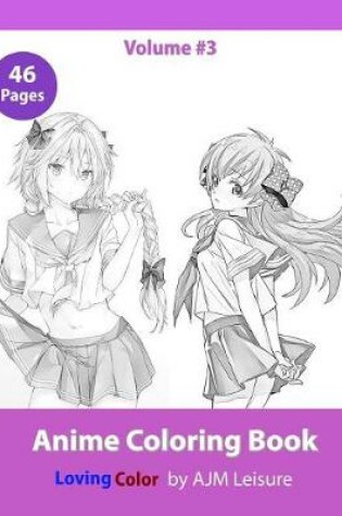 Cover of Anime Coloring Book #3