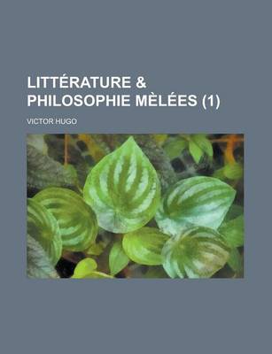 Book cover for Litterature & Philosophie Melees (1)