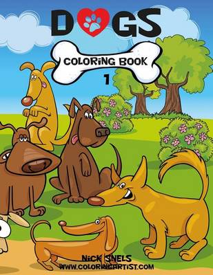 Book cover for Dogs Coloring Book 1