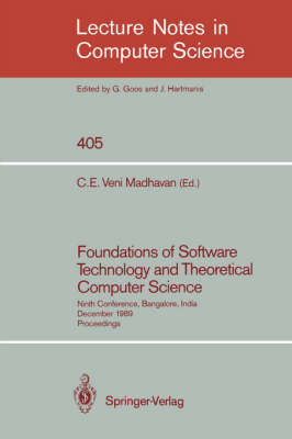 Cover of Foundations of Software Technology and Theoretical Computer Science