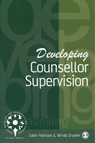 Cover of Developing Counsellor Supervision