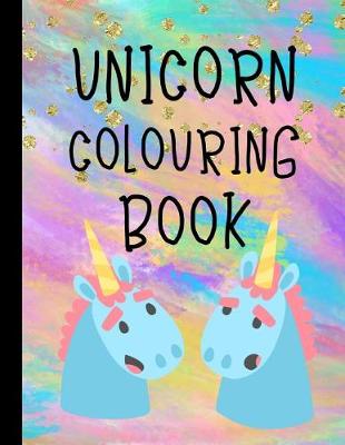 Book cover for Unicorn colouring book
