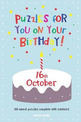 Book cover for Puzzles for you on your Birthday - 16th October