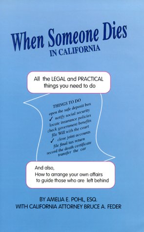 Book cover for When Someone Dies in California