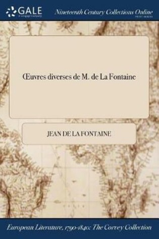 Cover of Oeuvres Diverses de M. de la Fontaine