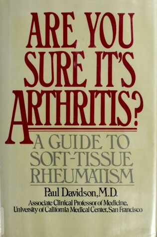 Cover of Are You Sure it's Arthritis?