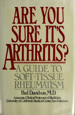 Book cover for Are You Sure it's Arthritis?