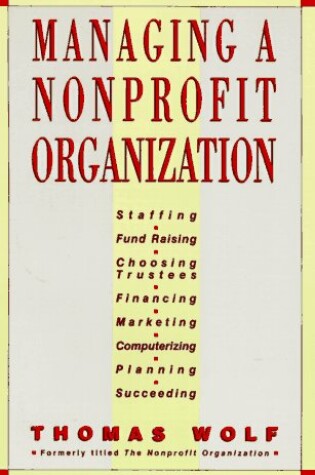 Cover of Managing a Non-Profit Organization