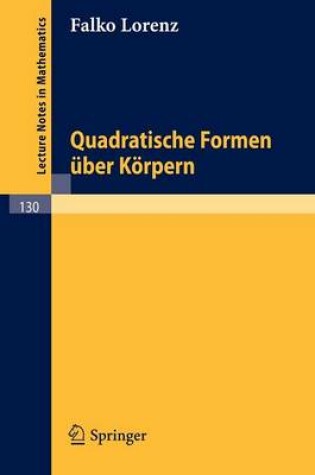 Cover of Quadratische Formen Uber Korpern