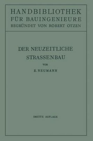 Cover of Der Neuzeitliche Strassenbau