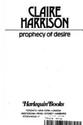 Cover of Prophecy of Desire