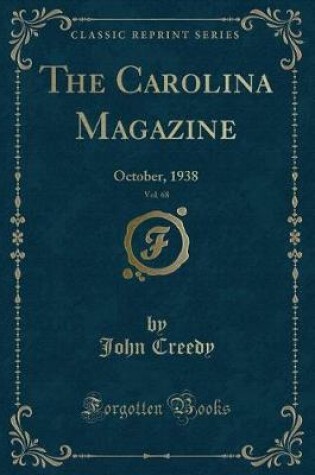 Cover of The Carolina Magazine, Vol. 68