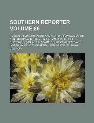 Book cover for Southern Reporter Volume 86