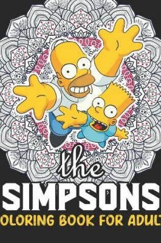 Cover of The Simpsons Coloring Book For Adult