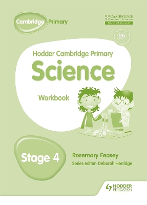 Book cover for Hodder Cambridge Primary Science Workbook 4