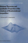 Book cover for Minimax Theorems and Qualitative Properties of the Solutions of Hemivariational Inequalities