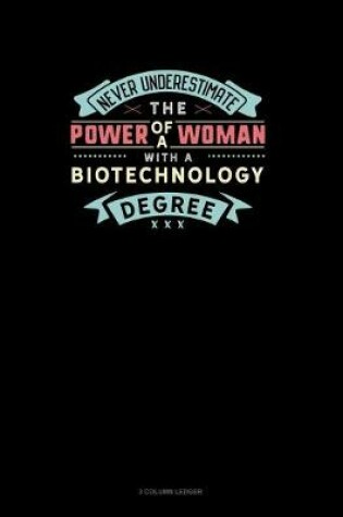 Cover of Never Underestimate The Power Of A Woman With A Biotechnology Degree