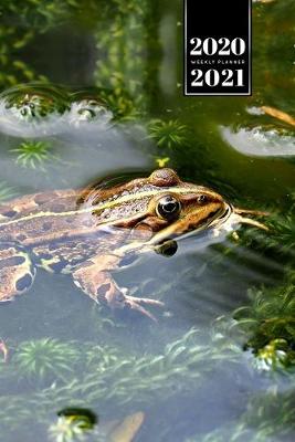 Book cover for Frog Toad Week Planner Weekly Organizer Calendar 2020 / 2021 - Aquatic Plants