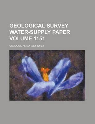 Book cover for Geological Survey Water-Supply Paper Volume 1151