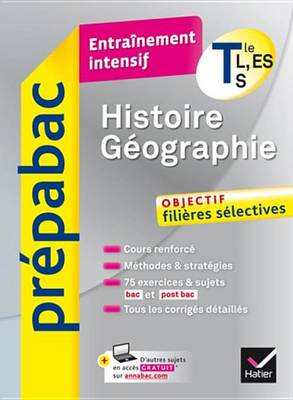 Book cover for Histoire-Geographie Tle L, Es, S - Prepabac Entrainement Intensif