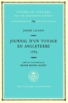 Book cover for Jerome Lalande, Journal d'un Voyage en Angleterre 1763