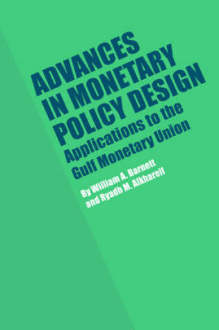 Cover of Advances in Monetary Policy Design