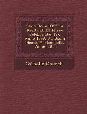 Book cover for Ordo Divini Officii Recitandi Et Missae Celebrandae