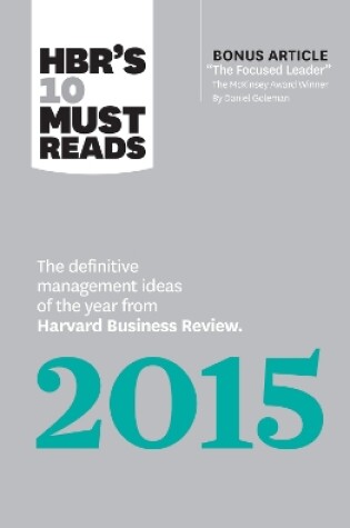 Cover of HBR's 10 Must Reads 2015